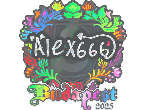 Sticker | alex666 (Holo) | Budapest 2025