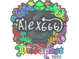 Artwork for Sticker | alex666 (Holo) | Budapest 2025