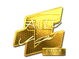 Artwork for Sticker | allu (Gold) | Atlanta 2017