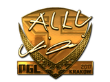 Sticker | allu (Gold) | Krakow 2017