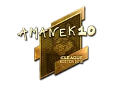 Sticker | AmaNEk (Gold) | Boston 2018