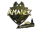 Artwork for Sticker | AMANEK (Gold) | Stockholm 2021
