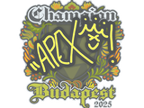 Artwork for Sticker | apEX (Champion) | Budapest 2025