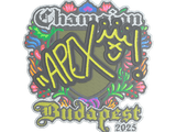 Artwork for Sticker | apEX (Embroidered, Champion) | Budapest 2025