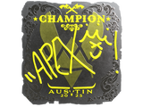 Artwork for Sticker | apEX (Foil, Champion) | Austin 2025