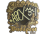 Artwork for Sticker | apEX (Gold, Champion) | Budapest 2025