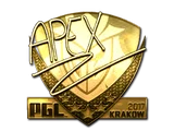 Sticker | apEX (Gold) | Krakow 2017
