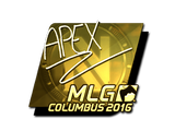 Artwork for Sticker | apEX (Gold) | MLG Columbus 2016