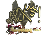 Artwork for Sticker | apEX (Gold) | Shanghai 2024