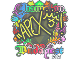 Artwork for Sticker | apEX (Holo, Champion) | Budapest 2025