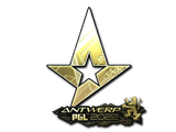 Artwork for Sticker | Astralis (Gold) | Antwerp 2022