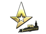 Artwork for Sticker | Astralis (Gold) | Stockholm 2021
