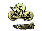 Artwork for Sticker | Ax1Le (Gold) | Antwerp 2022