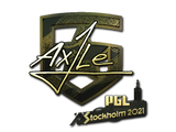 Artwork for Sticker | Ax1Le (Gold) | Stockholm 2021