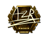 Sticker | AZR (Gold) | London 2018