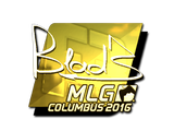 Artwork for Sticker | B1ad3 (Gold) | MLG Columbus 2016