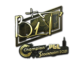 Artwork for Sticker | b1t (Gold) | Stockholm 2021