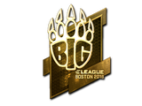 Artwork for Sticker | BIG (Gold) | Boston 2018
