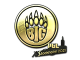Artwork for Sticker | BIG (Gold) | Stockholm 2021