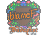 Artwork for Sticker | blameF (Embroidered) | Budapest 2025