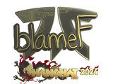 Artwork for Sticker | blameF (Gold) | Shanghai 2024