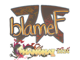 Artwork for Sticker | blameF (Holo) | Shanghai 2024