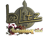 Artwork for Sticker | bLitz (Gold) | Shanghai 2024
