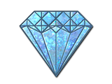 Artwork for Sticker | Blue Gem (Glitter)