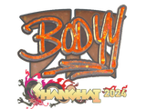 Artwork for Sticker | bodyy (Glitter) | Shanghai 2024