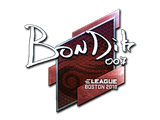 Artwork for Sticker | bondik (Foil) | Boston 2018