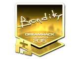 Artwork for Sticker | bondik (Gold) | Cluj-Napoca 2015