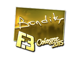 Artwork for Sticker | bondik (Gold) | Cologne 2015