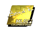 Artwork for Sticker | bondik (Gold) | MLG Columbus 2016