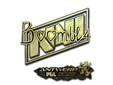 Artwork for Sticker | Boombl4 (Gold) | Antwerp 2022
