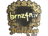 Artwork for Sticker | brnz4n (Gold) | Budapest 2025