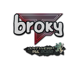 Artwork for Sticker | broky | Antwerp 2022