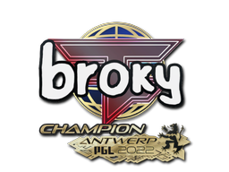 Sticker | broky | Antwerp 2022