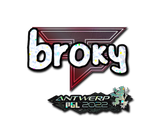 Artwork for Sticker | broky (Glitter) | Antwerp 2022
