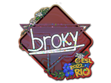 Artwork for Sticker | broky (Glitter) | Rio 2022