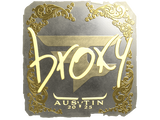Artwork for Sticker | broky (Gold) | Austin 2025