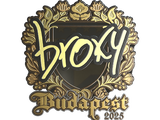 Artwork for Sticker | broky (Gold) | Budapest 2025