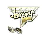 Artwork for Sticker | broky (Gold) | Paris 2023