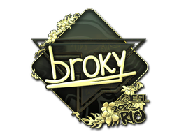 Sticker | broky (Gold) | Rio 2022