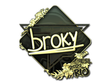 Artwork for Sticker | broky (Gold) | Rio 2022