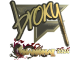 Artwork for Sticker | broky (Gold) | Shanghai 2024
