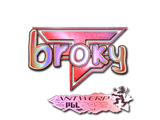 Artwork for Sticker | broky (Holo) | Antwerp 2022