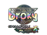 Artwork for Sticker | broky (Holo, Champion) | Antwerp 2022