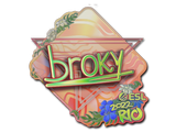 Artwork for Sticker | broky (Holo) | Rio 2022