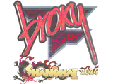 Artwork for Sticker | broky (Holo) | Shanghai 2024