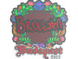 Artwork for Sticker | Brollan (Embroidered) | Budapest 2025